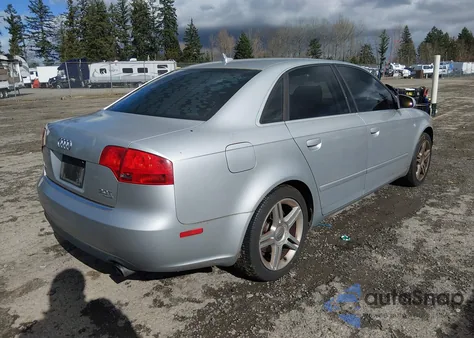 2007 Audi A4 2.0T z USA, uszkodzony, nr VIN WAUDF78E87A206922